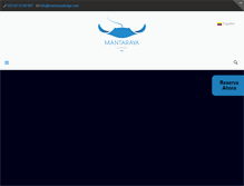 Tablet Screenshot of mantarayalodge.com